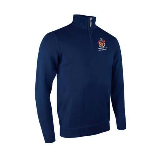 Atherton CC Golf Society Glenmuir Zip neck Cotton Sweater